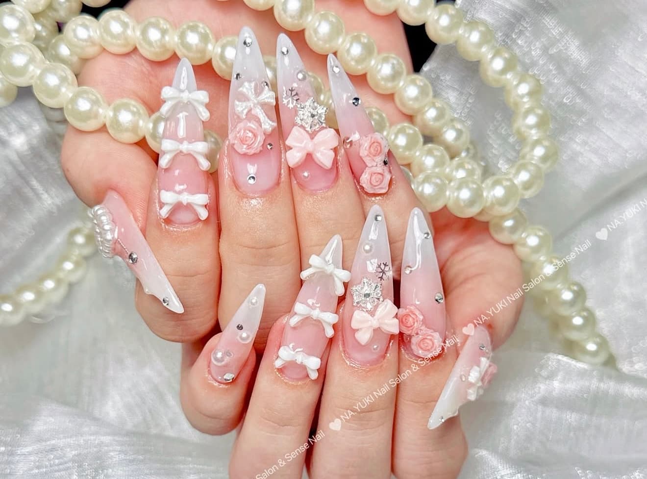 Chrome / Mirror Nails - Ultra-reflective chrome powder rubbed over gel for... - $75