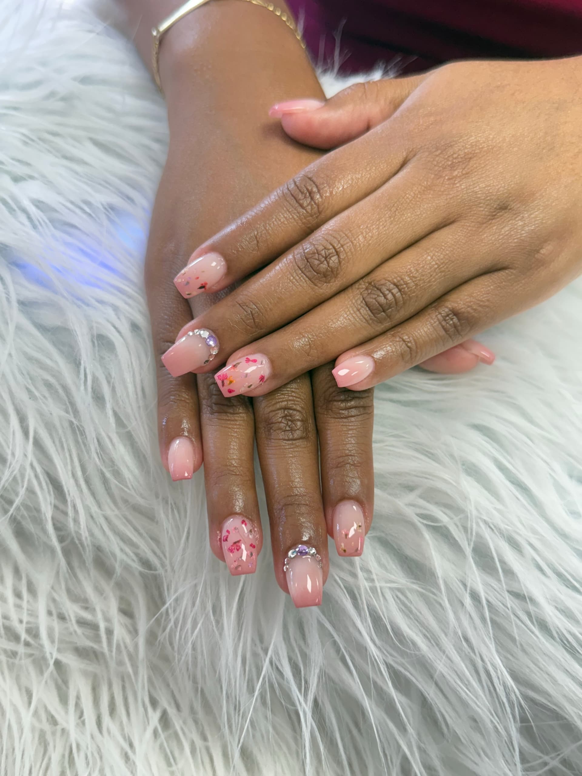 Acrylic Full Set - Full acrylic nail extensions sculpted to your desi... - $65
